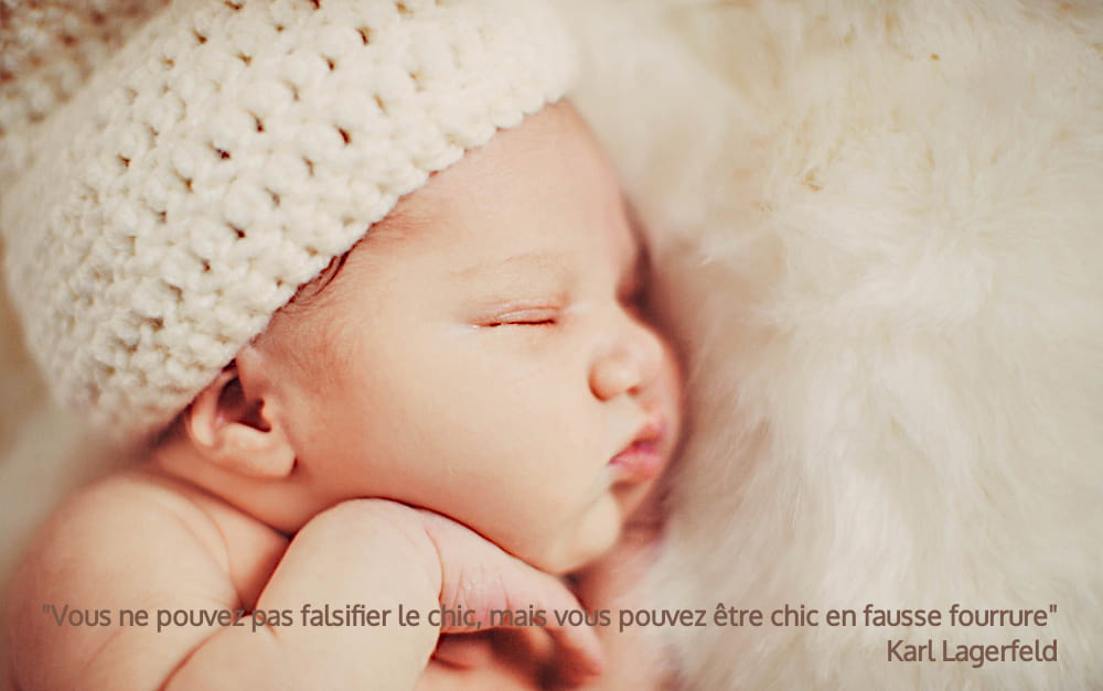 Fausse fourrure mode bébé