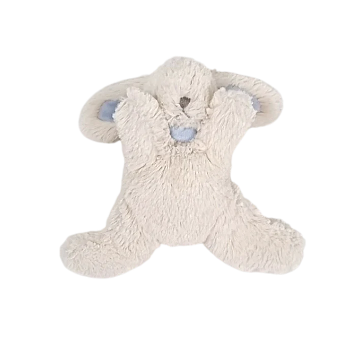 Peluche bébé garçon Jacadi taille unique, écru/bleu, en fourrure synthétique