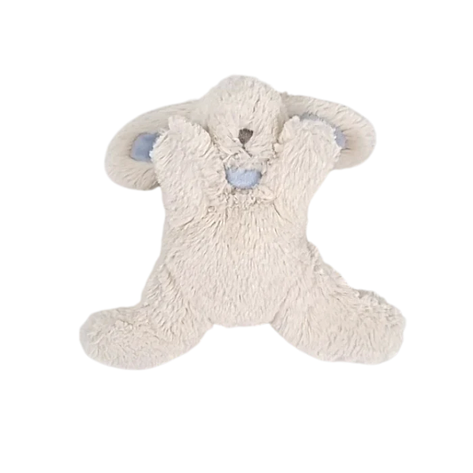 Peluche bébé garçon Jacadi taille unique, écru/bleu, en fourrure synthétique