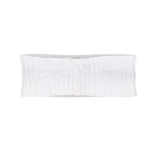 Bandeau bébé blanc à nœuds Lili Gaufrette, vue de dos, fille 6-12 mois