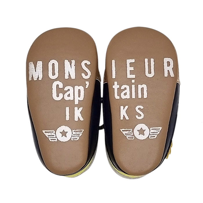 Baskets bébé garçon jaunes à lacets, taille 1 mois, marque IKKS - seconde main premium