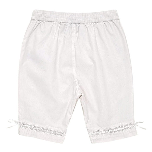 Short bébé fille blanc motif papillon, taille 9 mois, marque Baby Dior - seconde main luxe