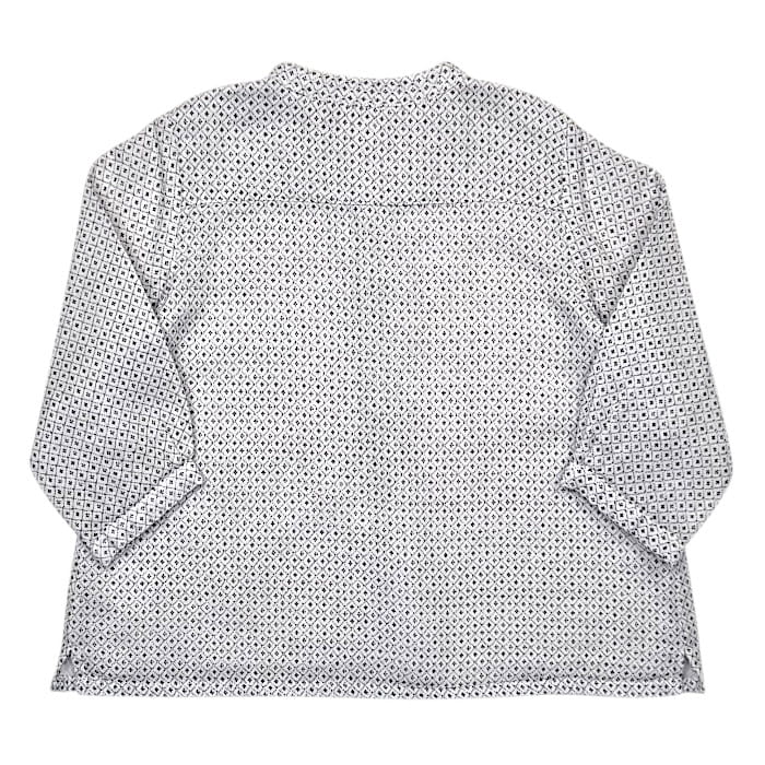Blouse manches longues bébé fille blanche imprimée, taille 3 mois, marque Bonpoint - seconde main haut de gamme