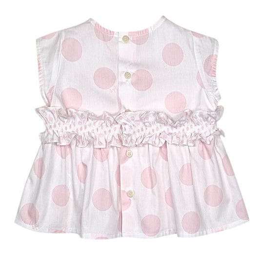 Blouse blanche Il Gufo bébé fille 6 mois