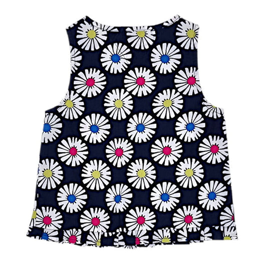 Blouse marine sans manches, Tommy Hilfiger, bébé fille 18 mois, vue de dos, vêtement d'occasion en état impeccable