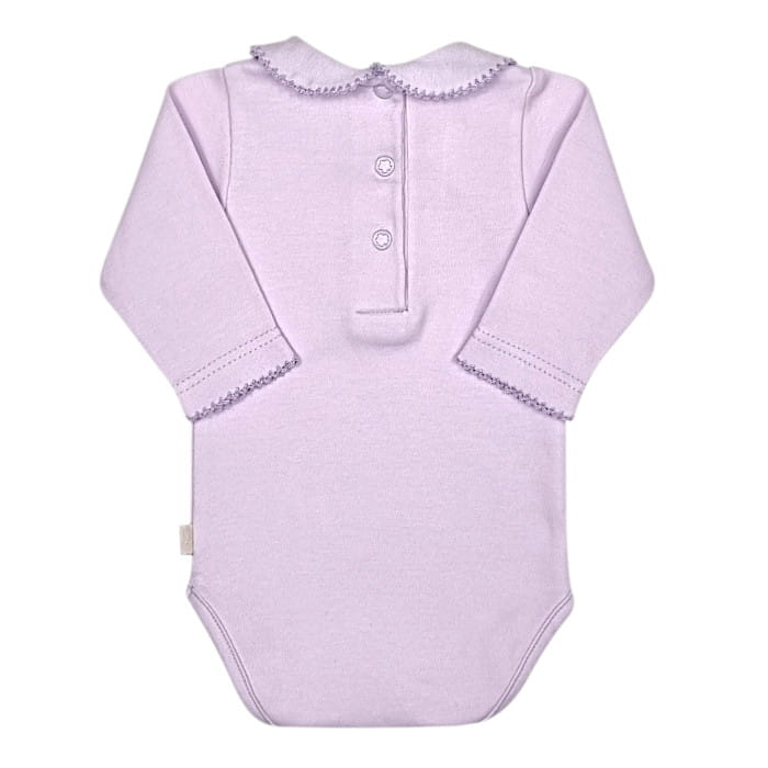 Body bébé fille mauve à col Claudine, taille 1 mois, marque Baby Dior - seconde main luxe