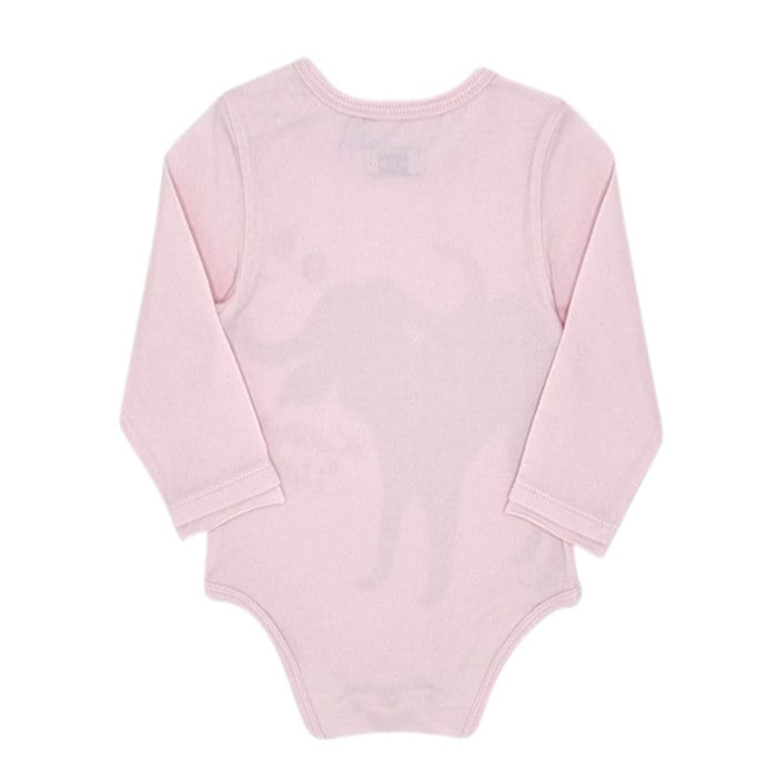 Body bébé fille rose à manches longues, taille 12 mois, marque IKKS - seconde main premium