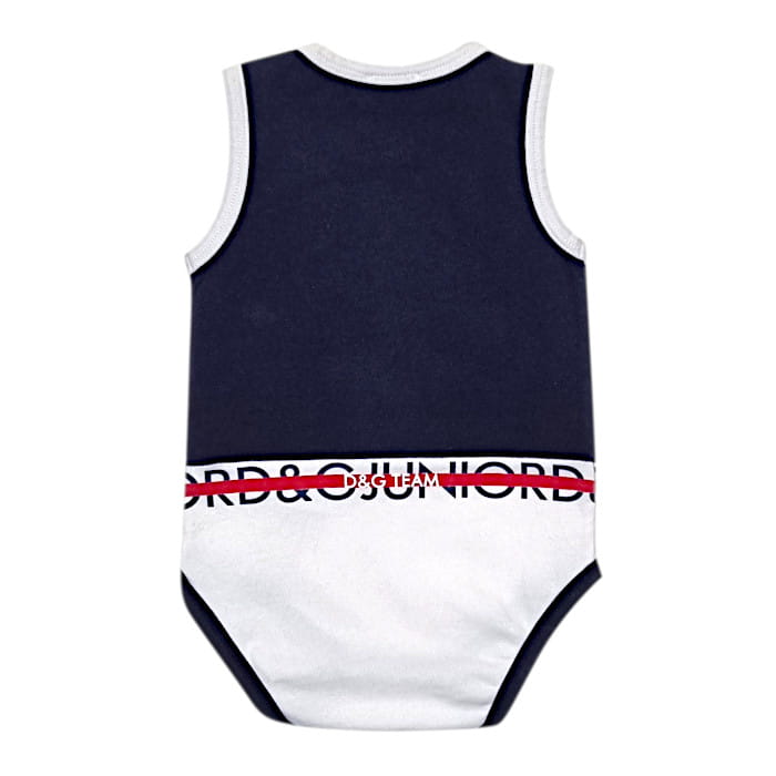 Body débardeur bébé garçon bleu marine/blanc, taille 3-6 mois, marque Dolce & Gabbana - seconde main luxe