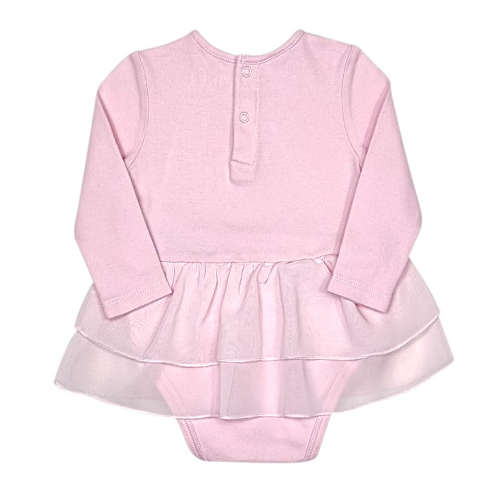 Body bébé fille rose à volants, taille 3-6 mois, marque Guess - seconde main premium