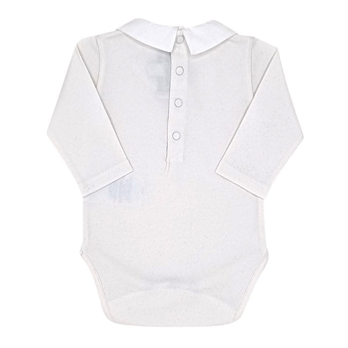 Body bébé mixte écru à col brodé, taille 3 mois, marque Tartine et Chocolat - seconde main haut de gamme