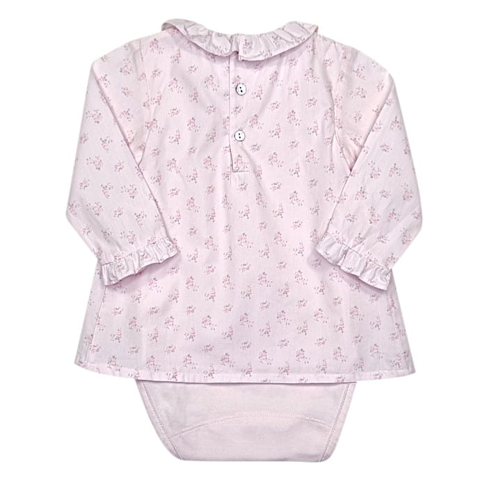 Body blouse bébé fille rose, taille 6 mois, marque Tartine et Chocolat - seconde main haut de gamme