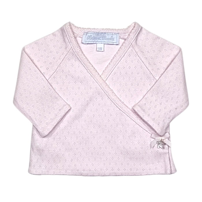 Brassière Tartine et Chocolat bébé fille 1 mois rose - Vêtement naissance d'occasion