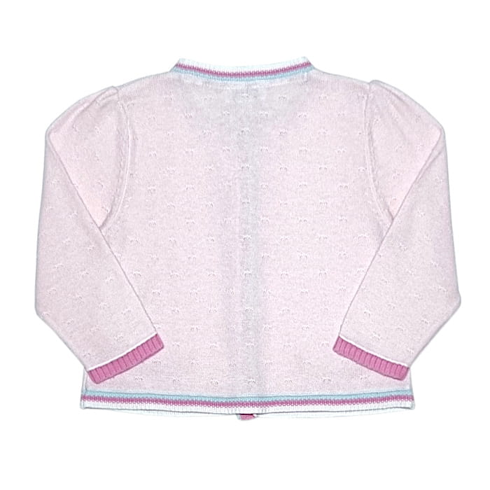 Cardigan bébé fille rose pâle, taille 12 mois, marque Kenzo - seconde main luxe
