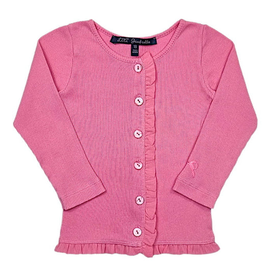 Cardigan bébé fille rose, taille 18 mois, marque Lili Gaufrette - seconde main premium