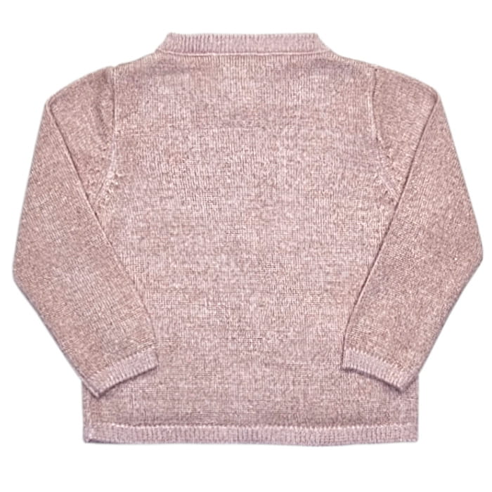 Cardigan bébé fille rose doré, taille 6 mois, marque Lili Gaufrette - seconde main premium
