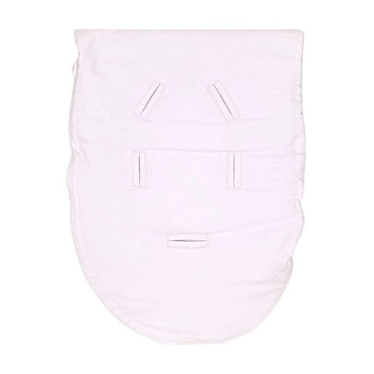 Chancelière rose, marque Jacadi, bébé fille 0-3 mois, vue de dos, puériculture seconde main haut de gamme