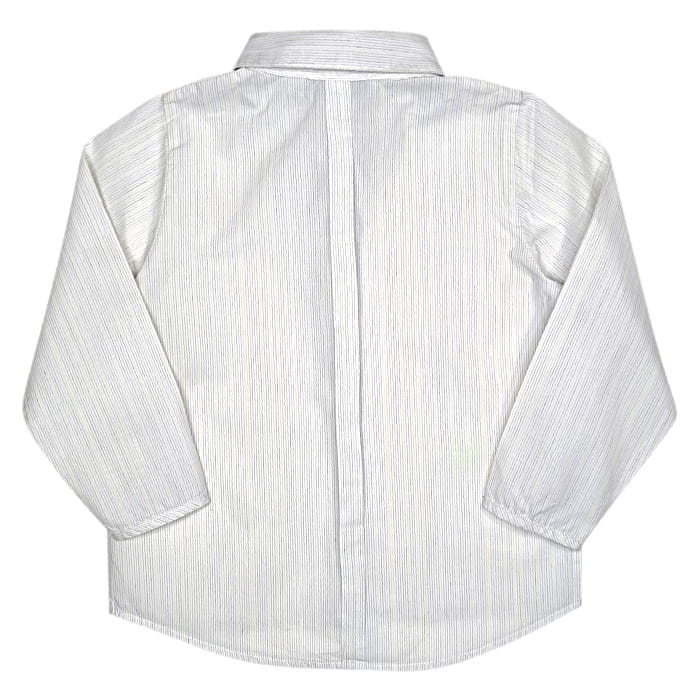 Chemise bébé garçon à rayures gris/jaune, taille 18 mois, marque Baby Dior - seconde main luxe