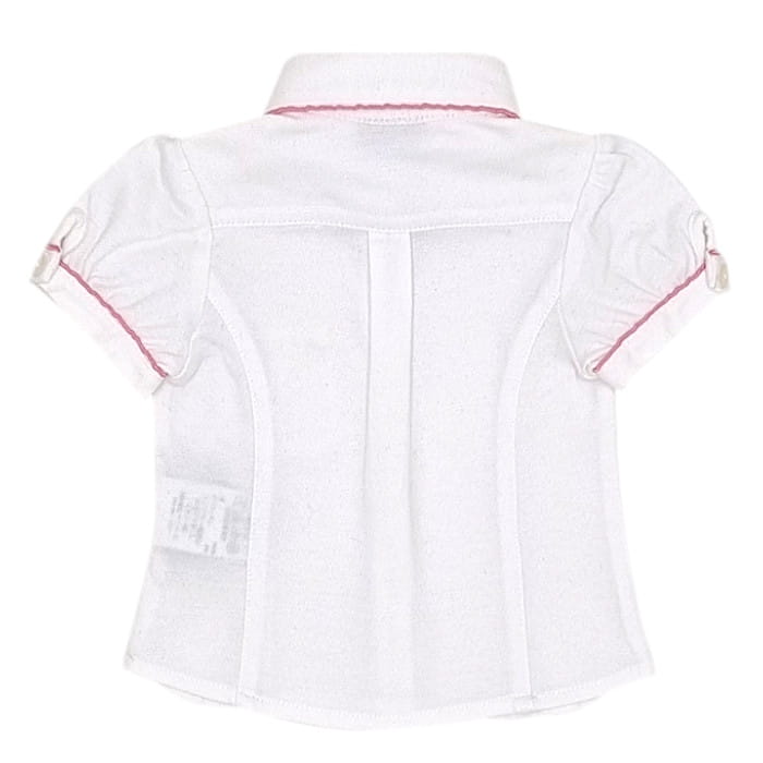 Chemise bébé fille blanche à manches courtes, taille 3 mois, marque Fendi - seconde main luxe