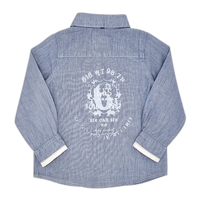 Chemise bleu IKKS bébé garçon 12 mois