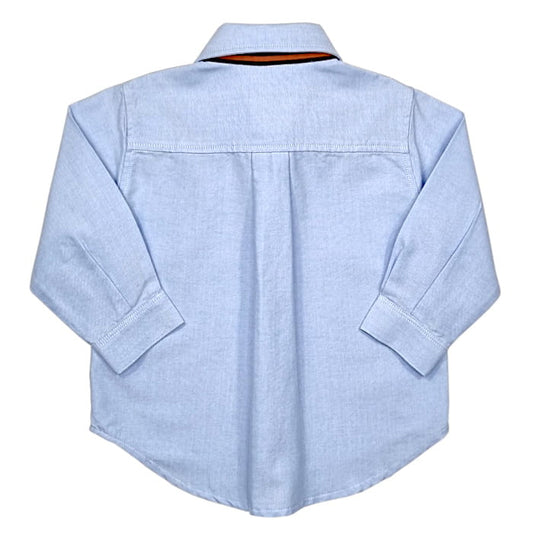 Chemise bleue bébé garçon Il Gufo 9 mois