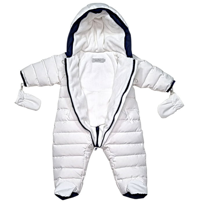 Combi-pilote blanche Baby Dior 6 mois