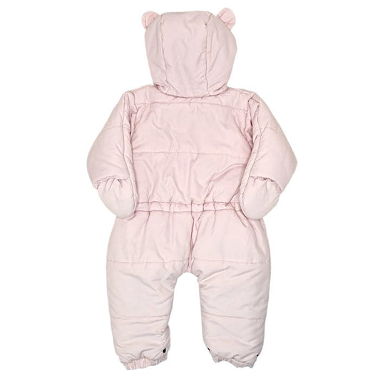 Combi pilote rose Lili gaufrette bébé fille 6 mois