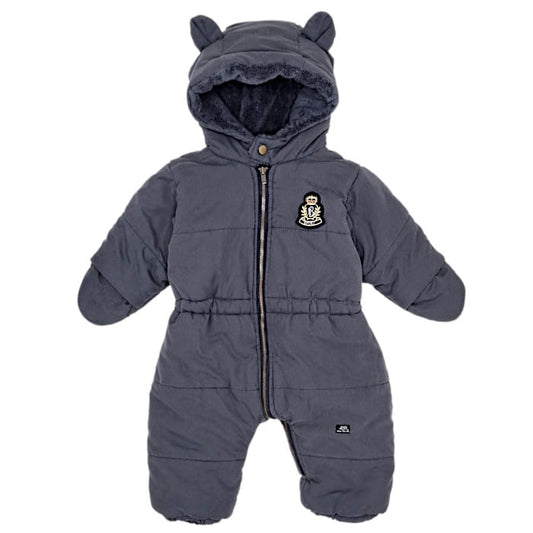 Combipilote bébé fille gris anthracite, taille 3 mois, marque Lili Gaufrette - seconde main premium