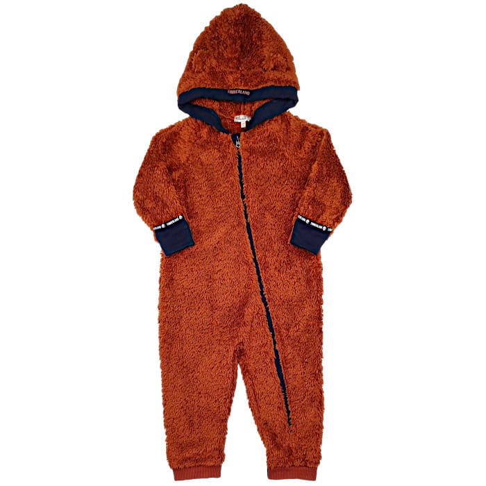 Combinaison Timberland bébé garçon 18 mois d'occasion marron imitation fourrure capuche oreilles