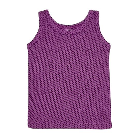 Débardeur bébé fille aubergine motif étoiles, taille 3 mois, marque Bonton - seconde main haut de gamme