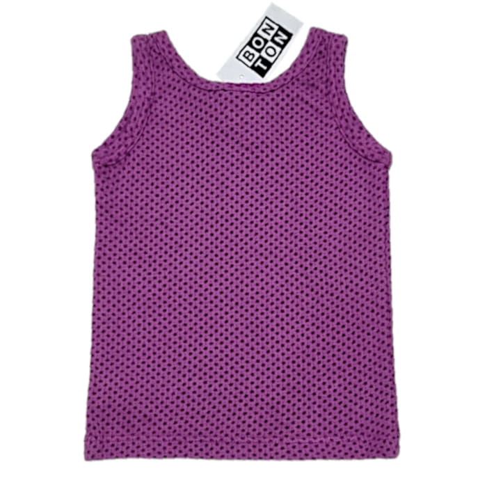 Débardeur aubergine Bonton bébé fille 3 mois