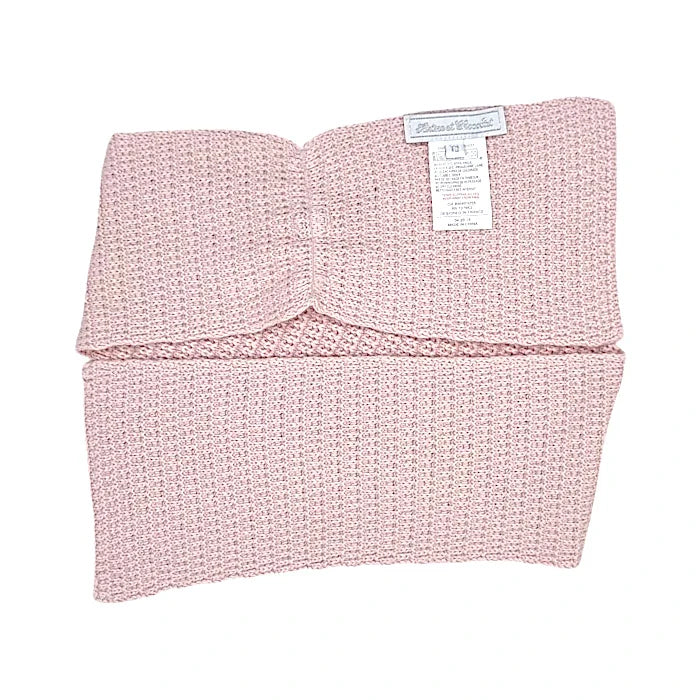 Echarpe bébé fille Tartine et Chocolat 6-12 mois, rose, tricotée en maille fantaisie