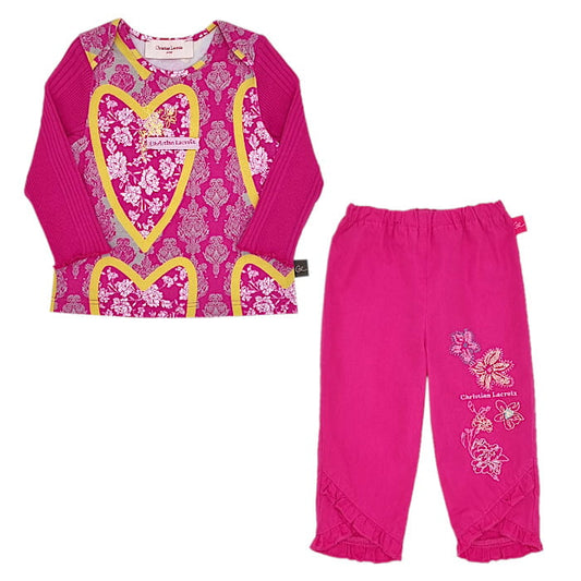 Ensemble bébé fille Christian Lacroix 18 mois d'occasion rose
