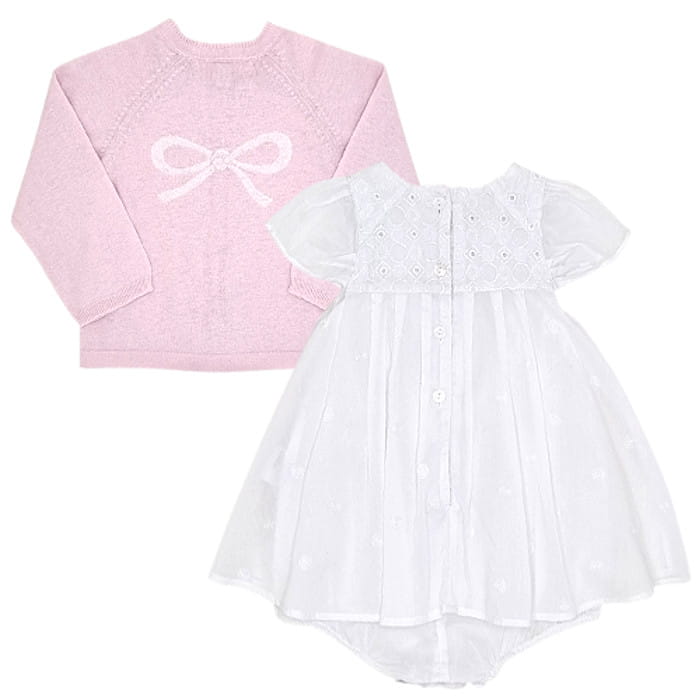 Ensemble rose et blanc Repetto bébé fille 6 mois