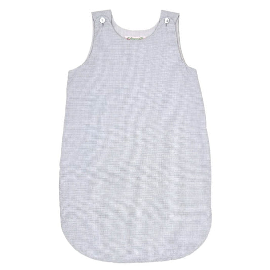 Gigoteuse bébé garçon à petits carreaux bleu/gris, taille 18-24 mois, marque Bonpoint - seconde main haut de gamme