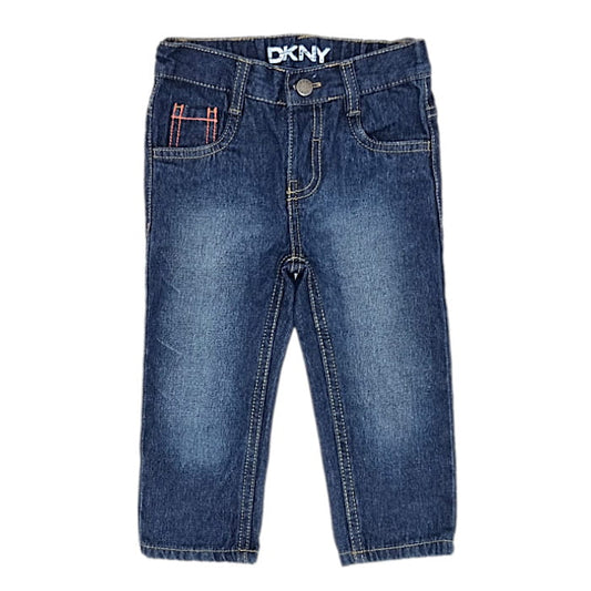 Jean droit bébé garçon bleu, taille 18 mois, marque DKNY - seconde main premium