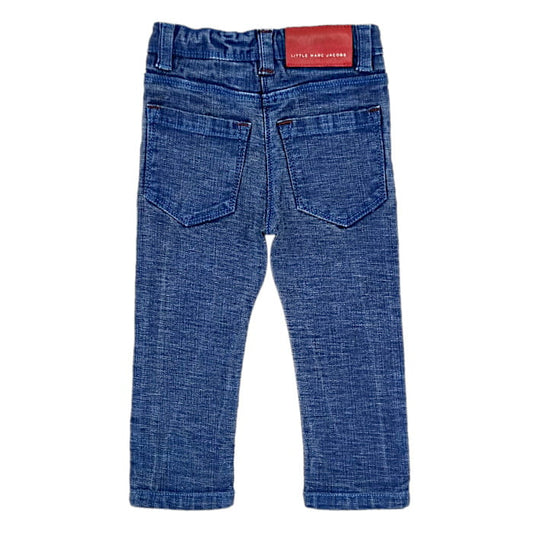 Jean slim bleu, Little Marc Jacobs, garçon 18 mois, vue de dos, vêtement bébé de créateur