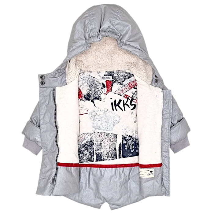 Manteau gris IKKS bébé fille 6 mois