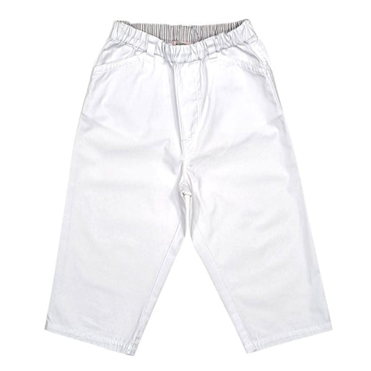Pantalon bébé garçon blanc en coton, taille 18 mois, marque Bonpoint - seconde main haut de gamme