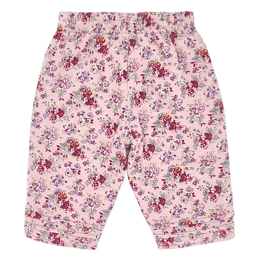 Pantalon confort bébé rose imprimé fleuri Kenzo, vue de dos, fille 3 mois