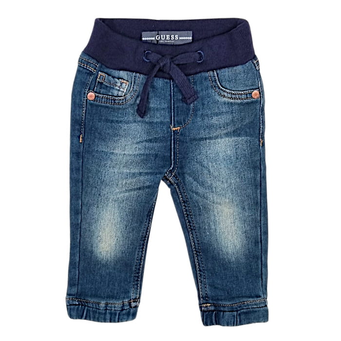 Pantalon bébé garçon bleu, taille 3-6 mois, marque Guess - seconde main premium