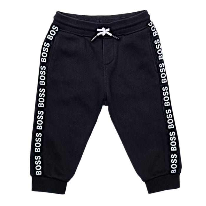 Pantalon de jogging Hugo Boss bébé garçon 18 mois d'occasion noir bandes signature