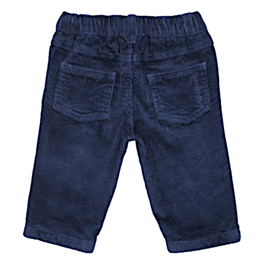 Pantalon bébé garçon Jacadi 6 mois, bleu marine, poche arrière brodée Jacadi