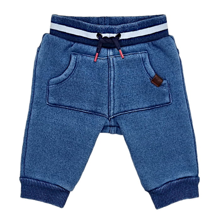 Pantalon de jogging bébé garçon en molleton bleu, taille 3 mois, marque Timberland - seconde main premium