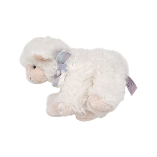 Peluche bébé écru agneau Burberry, vue de dos, mixte TU