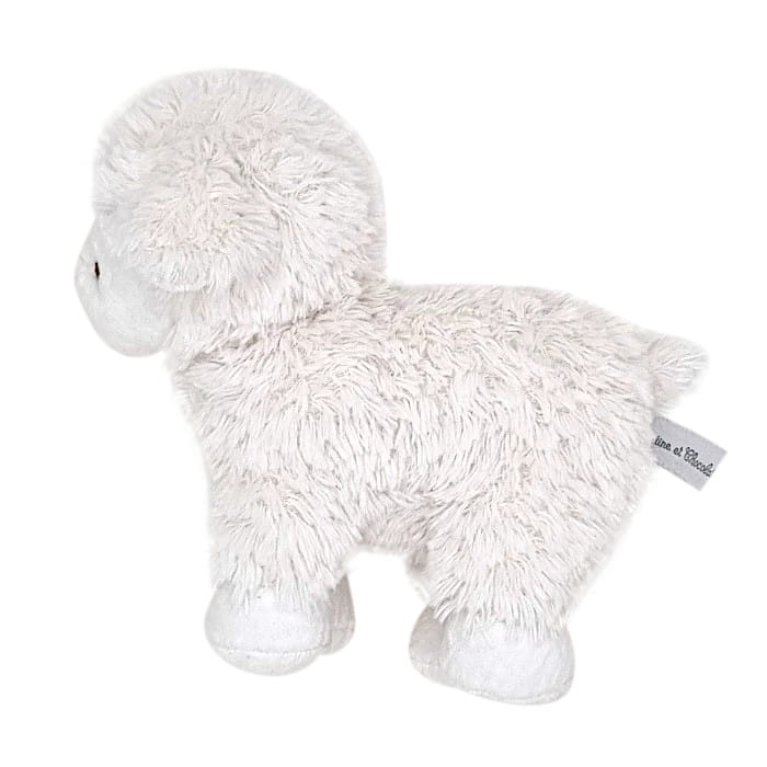 Peluche Edmond le mouton écru, Tartine et Chocolat, vue de côté, seconde main en état impeccable