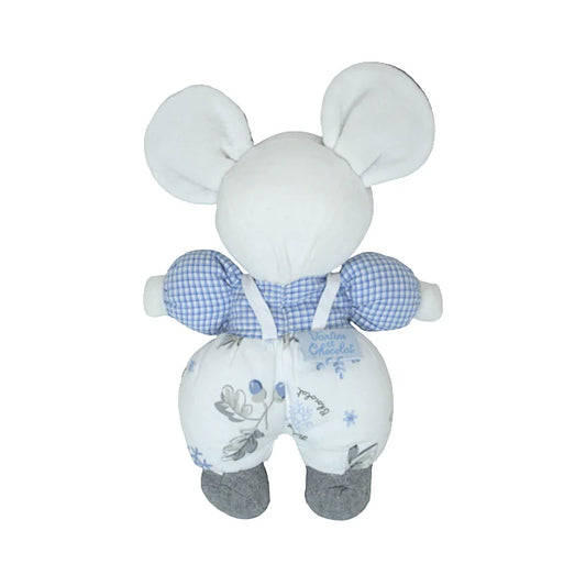 Peluche bébé mixte Tartine et Chocolat taille unique, blanc/bleu, tissu signé de la marque