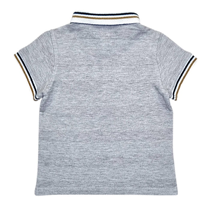 Polo gris Tartine et Chocolat bébé garçon 12 mois