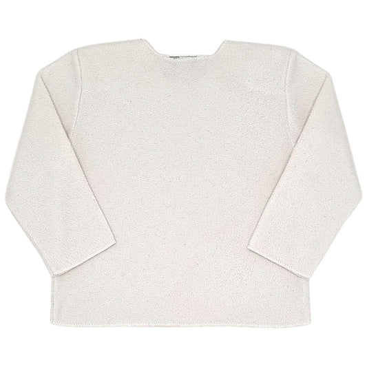 Pull bébé écru en polaire Bonton, vue de dos, mixte 3 mois