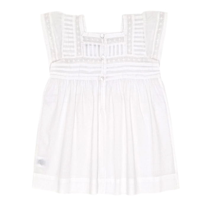 Robe blanche Bonpoint bébé fille 12 mois