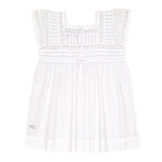 Robe blanche Bonpoint bébé fille 12 mois